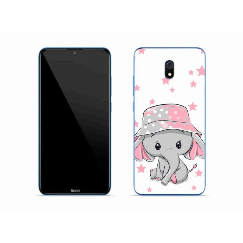 Gél borítás mmCase a Xiaomi Redmi 8A számára - rózsaszín elefánt