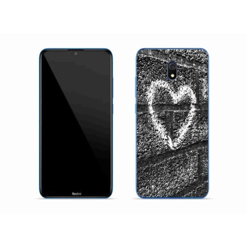 Gél borítás mmCase a Xiaomi Redmi 8A számára - szív a falon