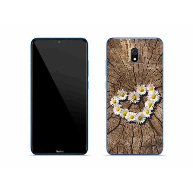 Gél borítás mmCase a Xiaomi Redmi 8A számára - százszorszépek szíve