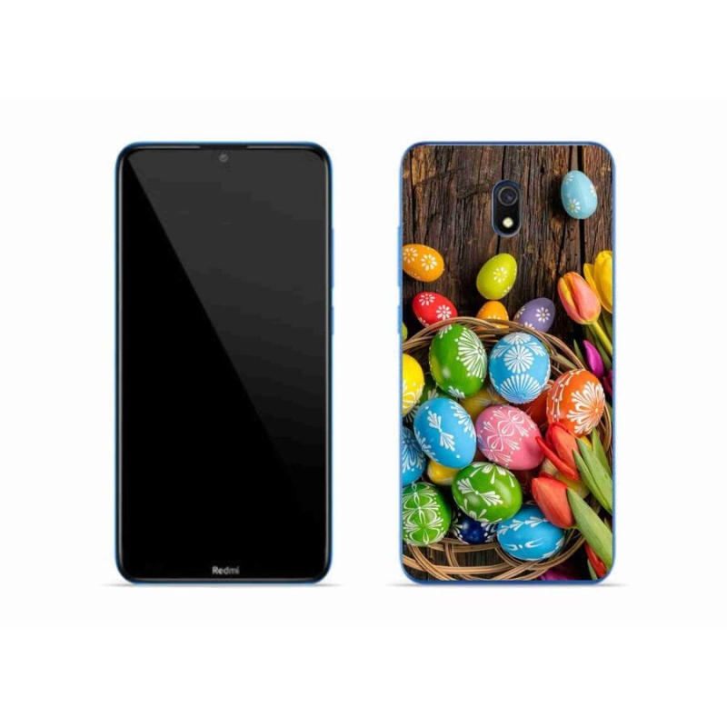 Gél borítás mmCase a Xiaomi Redmi 8A számára - Húsvéti tojások