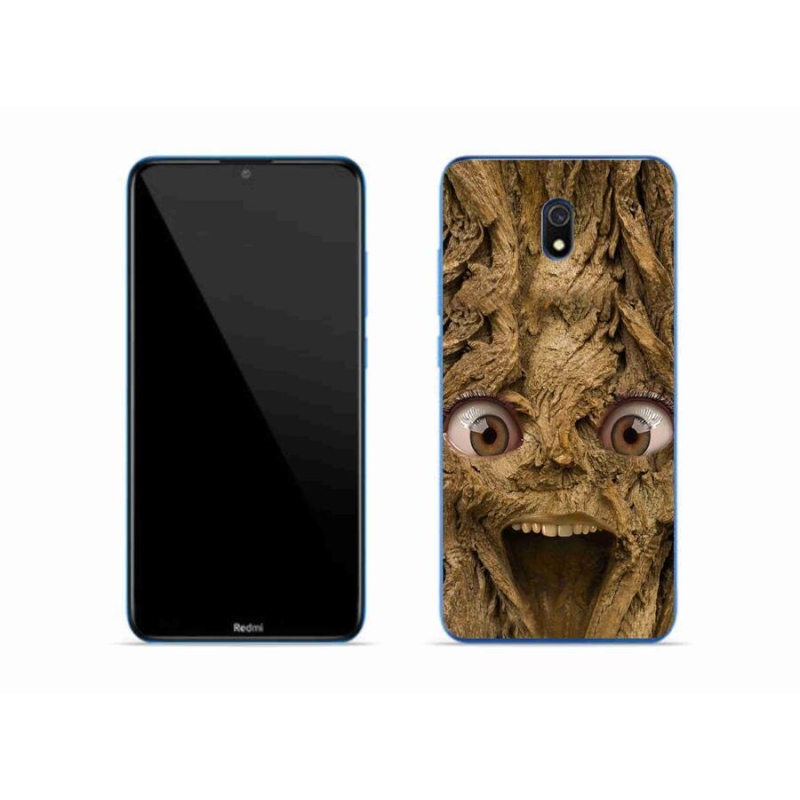 Gél borító mmCase a Xiaomi Redmi 8A számára - boldog fa szemekkel