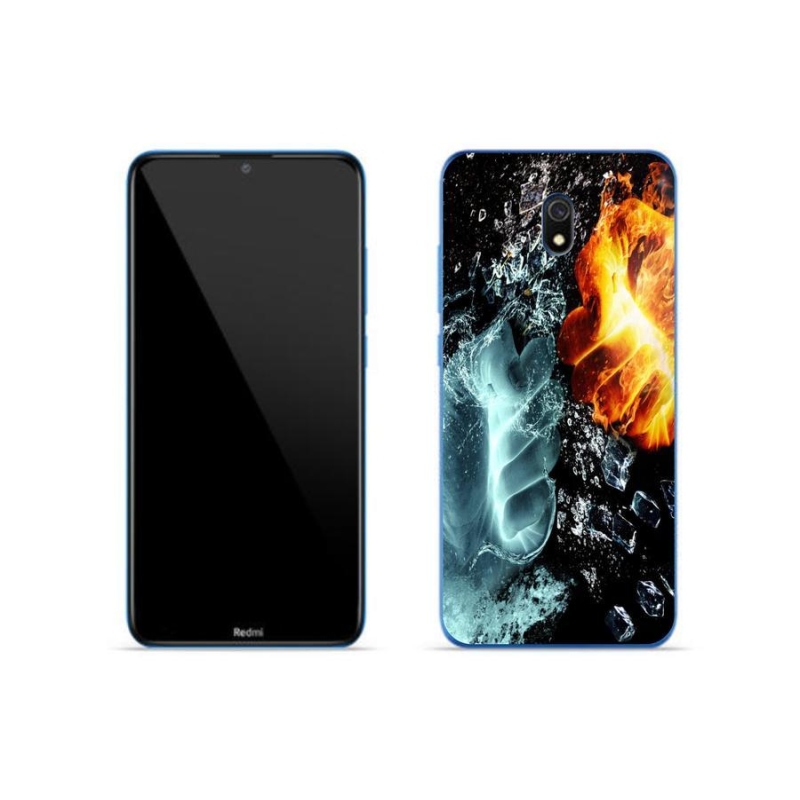 Gél borítás mmCase a Xiaomi Redmi 8A számára - víz és tűz