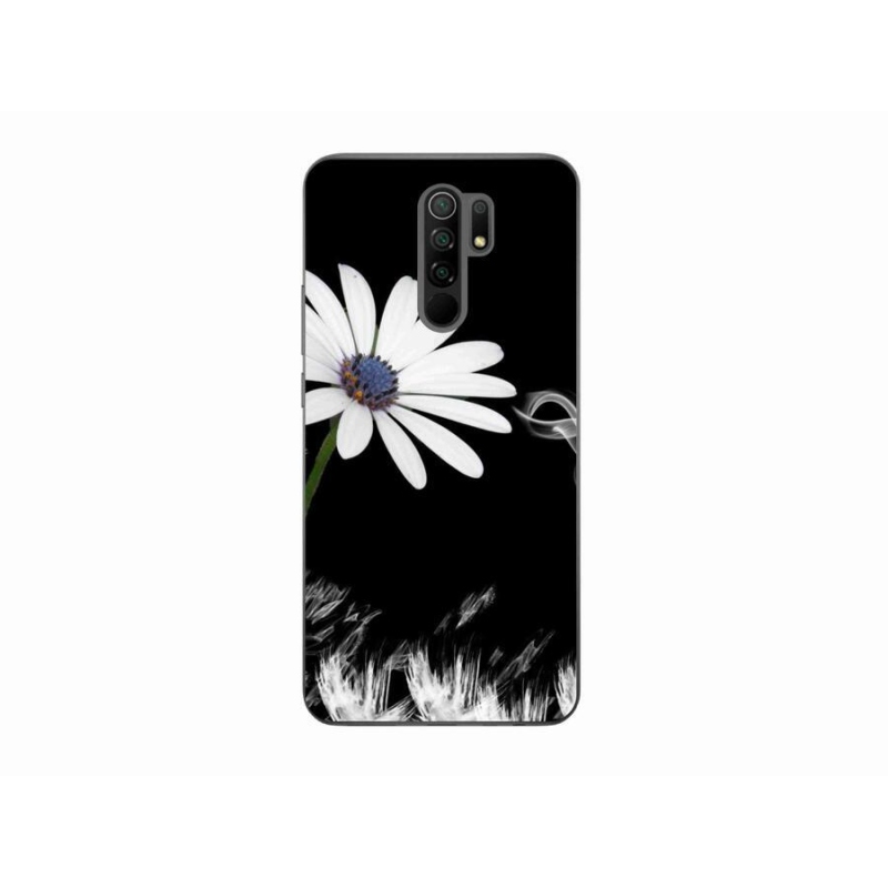 Gél borítás mmCase a Xiaomi Redmi 9-hez - fehér virág