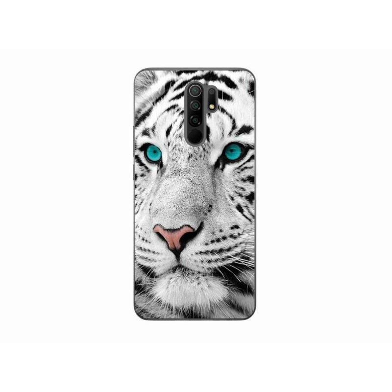 Gél borítás mmCase a Xiaomi Redmi 9-hez - fehér tigris