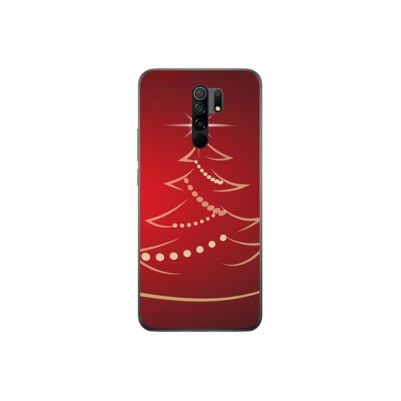 Gél borító mmCase a Xiaomi Redmi 9-hez - karácsonyfa karikatúra