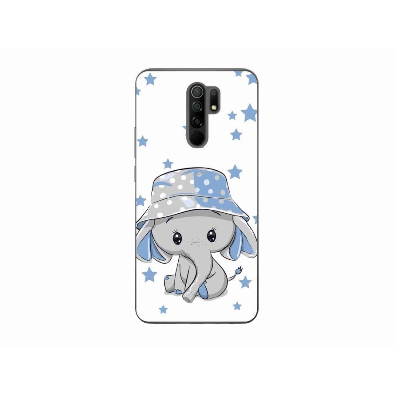 Gél borítás mmCase a Xiaomi Redmi 9-hez - kék elefánt
