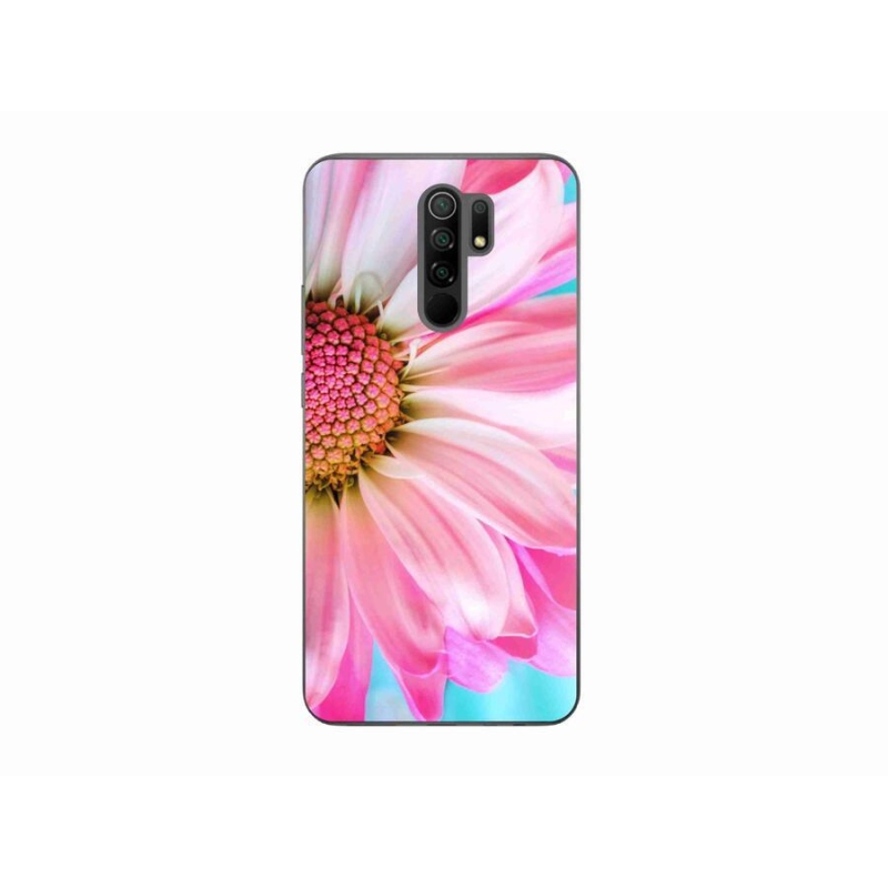 Gél borítás mmCase a Xiaomi Redmi 9-hez - rózsaszín virág