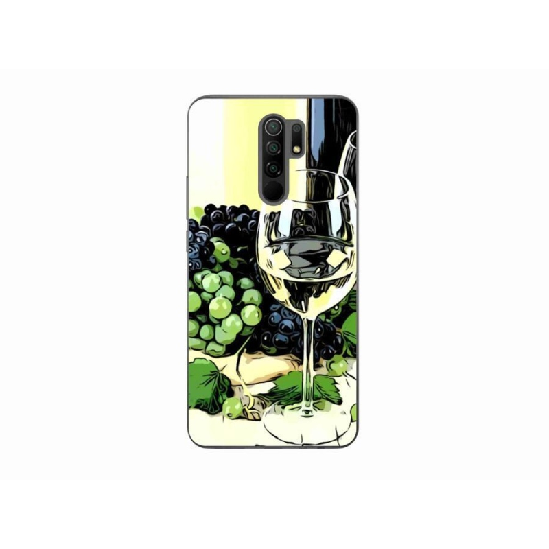 Gél borítás mmCase a Xiaomi Redmi 9-hez - pohár bor