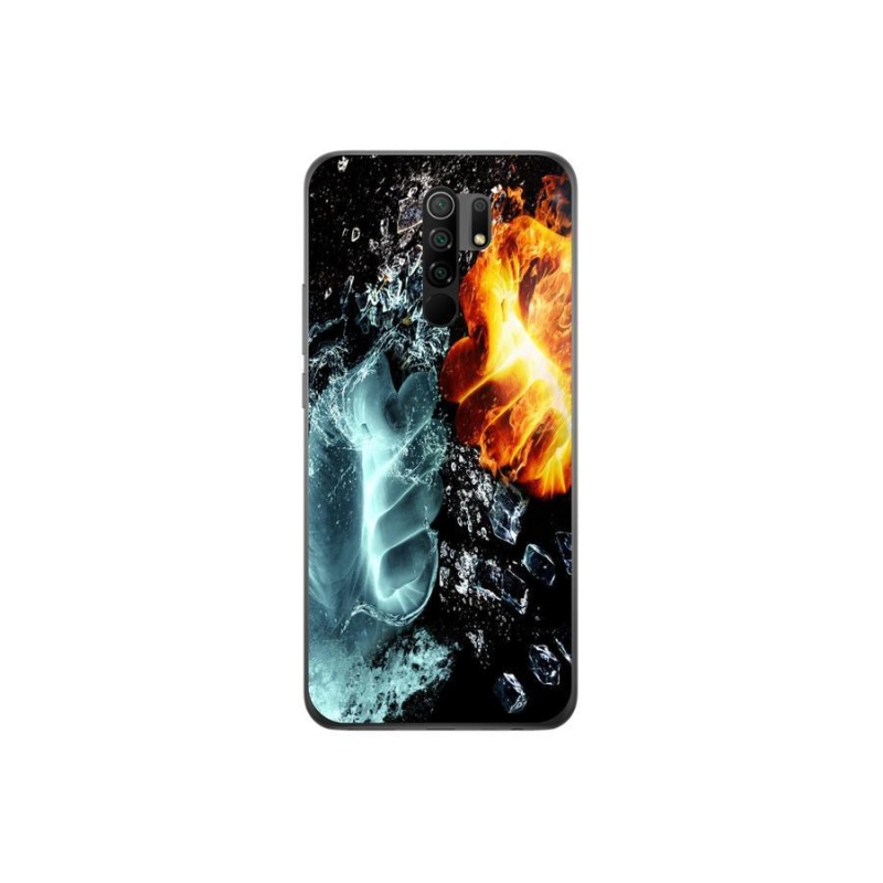 Gél borítás mmCase a Xiaomi Redmi 9-hez - víz és tűz