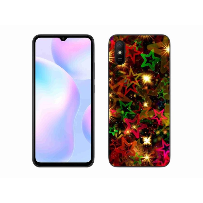 Gél borítás mmCase a Xiaomi Redmi 9A számára - színes csillagok