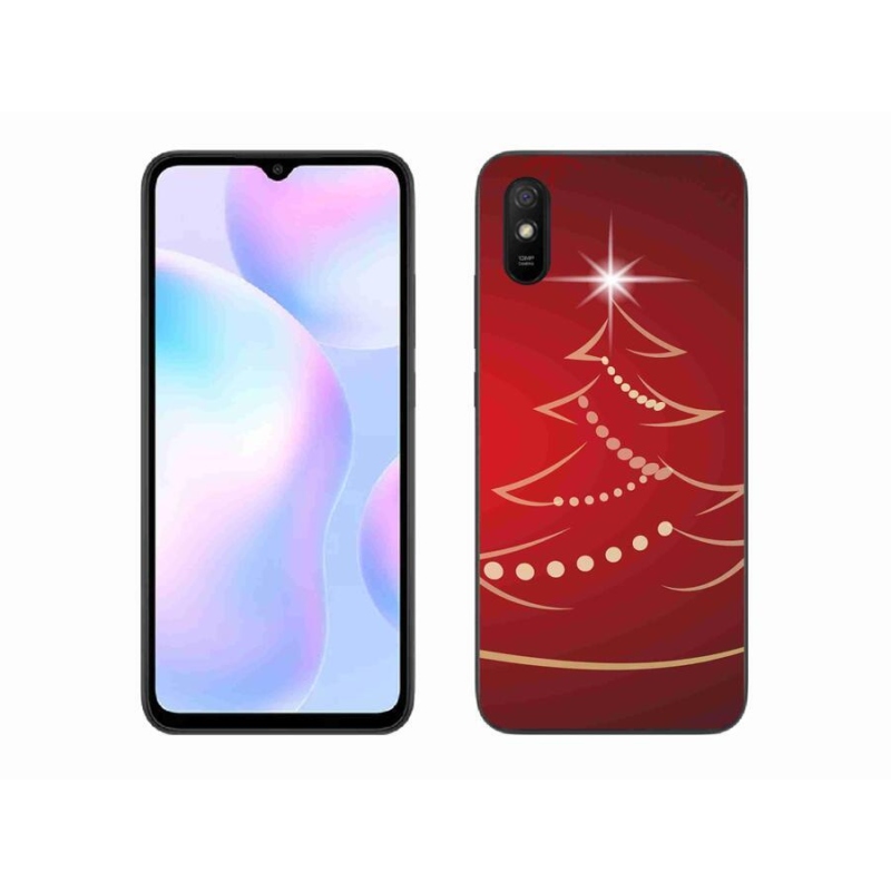 Gél borító mmCase a Xiaomi Redmi 9A számára - karácsonyfa karikatúra