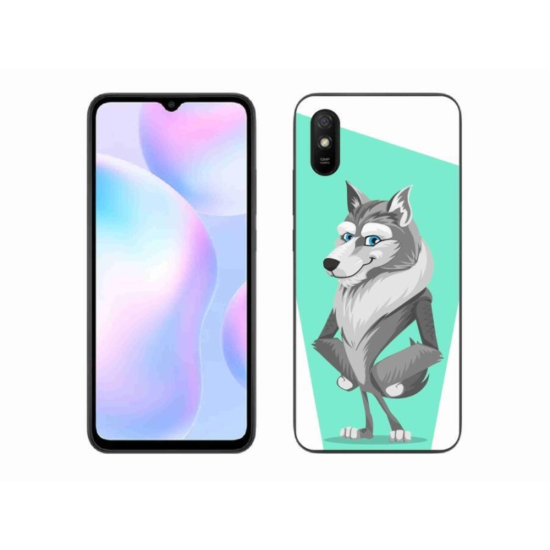 Gél borítás mmCase a Xiaomi Redmi 9A számára - rajzfilm farkas