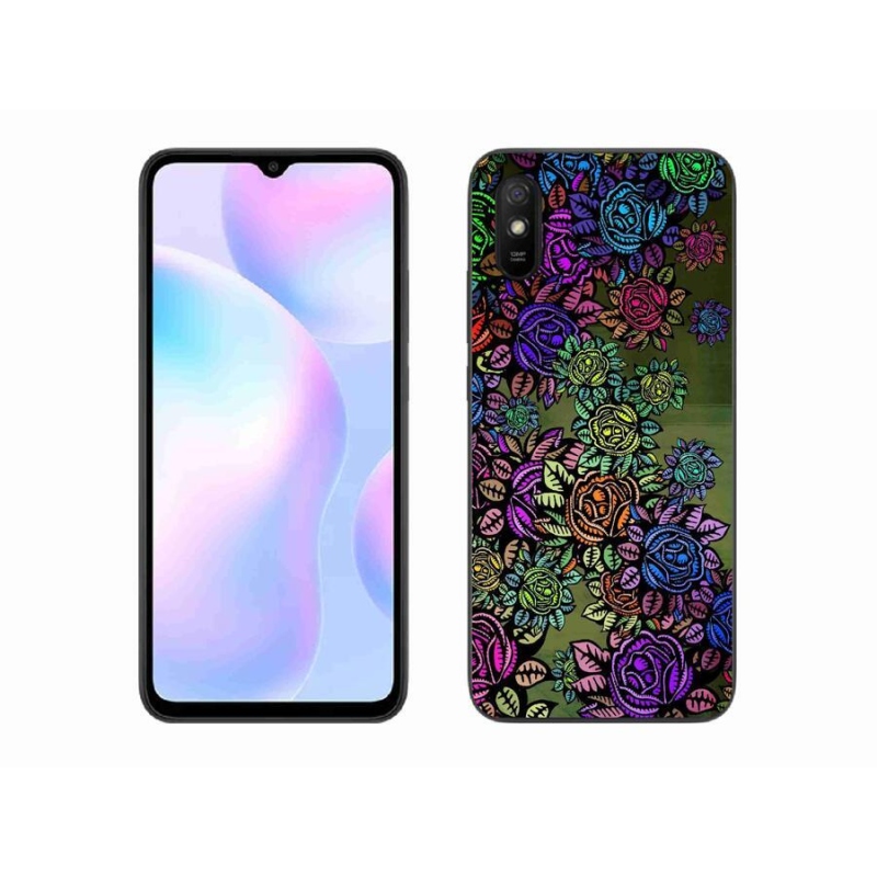 Gél borító mmCase a Xiaomi Redmi 9A - virágok 6