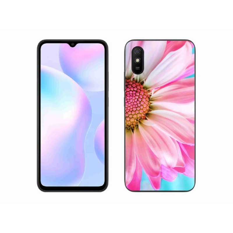Gél borítás mmCase a Xiaomi Redmi 9A számára - rózsaszín virág