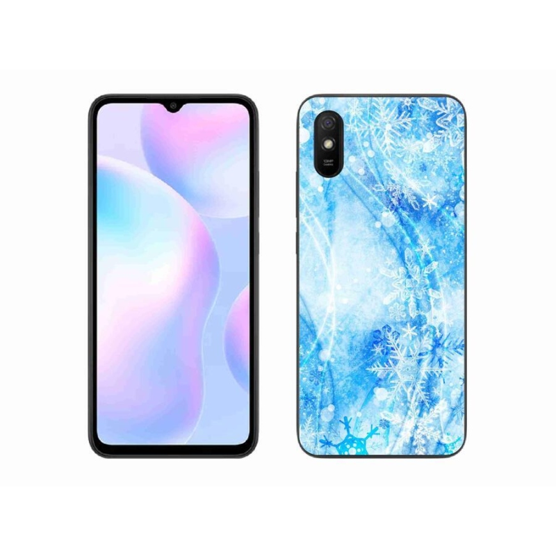 Gél borítás mmCase a Xiaomi Redmi 9A számára - hópelyhek