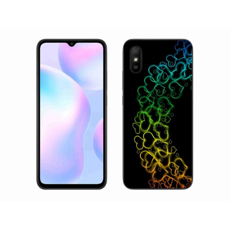 Gél borítás mmCase a Xiaomi Redmi 9AT-hoz - színes szívek