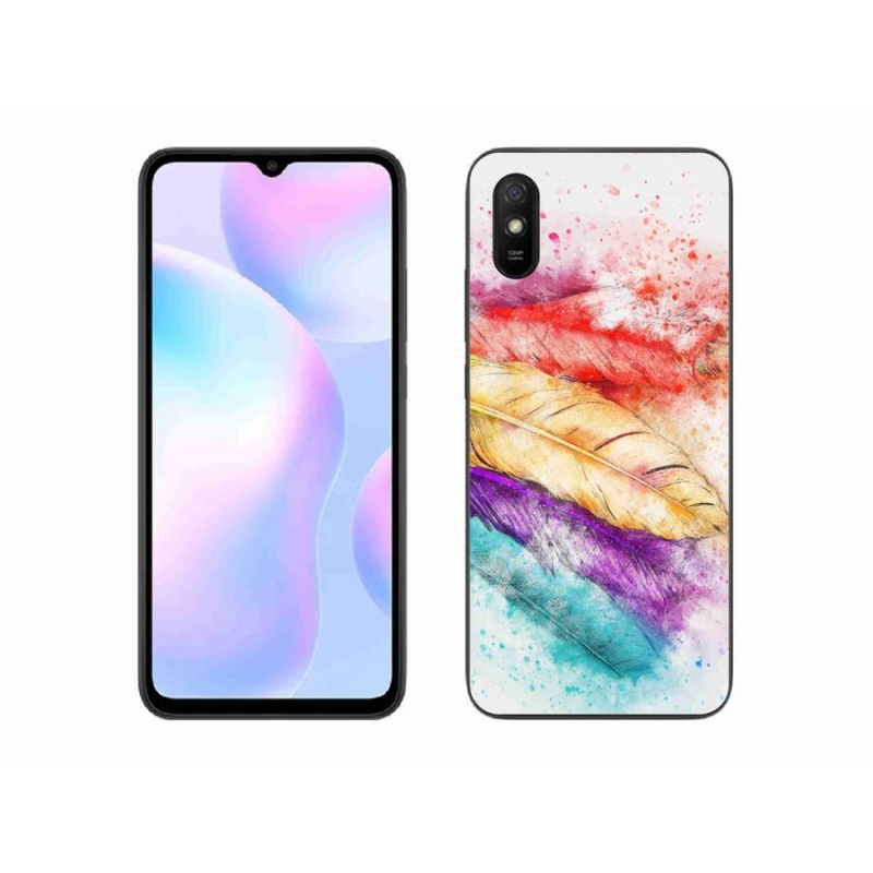 Gél borítás mmCase a Xiaomi Redmi 9AT számára - színes tollak