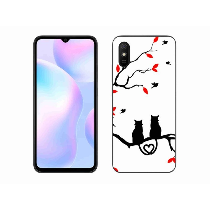 Gél borító mmCase a Xiaomi Redmi 9AT-hoz - macska szeretet
