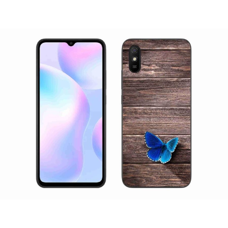 Gél borítás mmCase a Xiaomi Redmi 9AT-hoz - kék pillangó 1