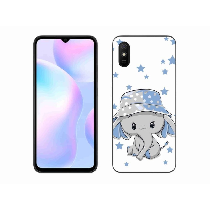 Gél borítás mmCase a Xiaomi Redmi 9AT-hoz - kék elefánt