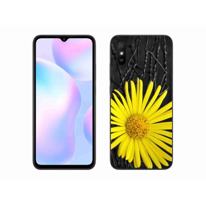 Gél borítás mmCase a Xiaomi Redmi 9AT-hoz - sárga virág