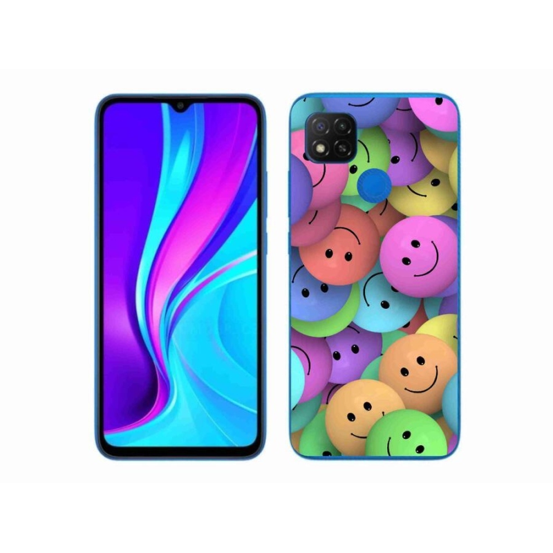 Gél borítás mmCase a Xiaomi Redmi 9C-hez - színes smiley-k