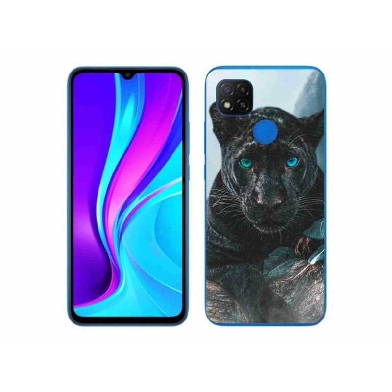 Gél borítás mmCase a Xiaomi Redmi 9C-hez - fekete párduc
