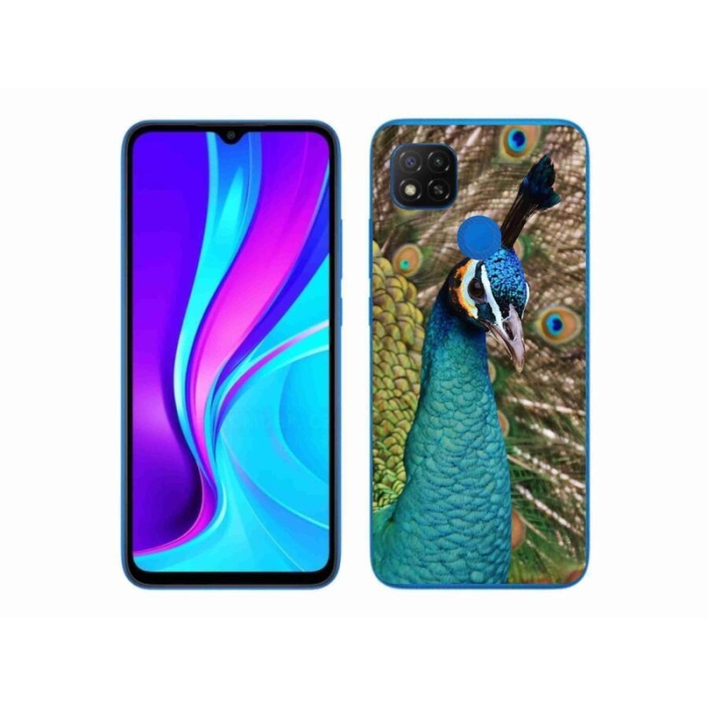 Gél borítás mmCase a Xiaomi Redmi 9C-hez - páva