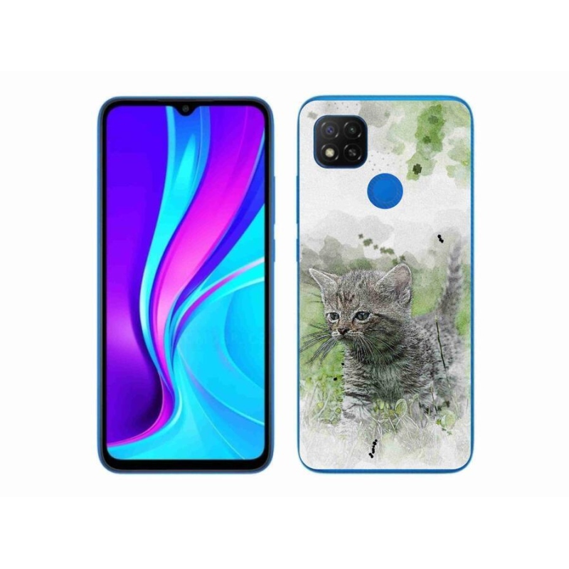 Gél borítás mmCase a Xiaomi Redmi 9C-hez - aranyos cica 1