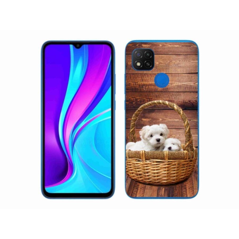 Gél borítás mmCase a Xiaomi Redmi 9C-hez - kölyökkutyák