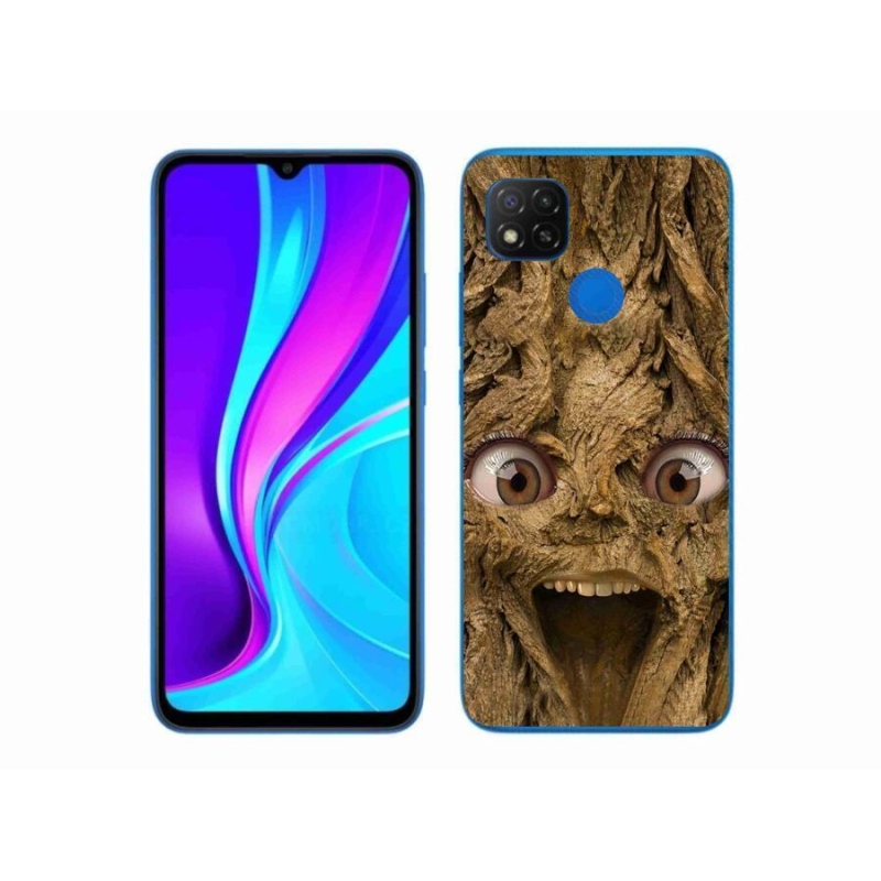 Gél borítás mmCase a Xiaomi Redmi 9C-hez - vidám fa szemekkel