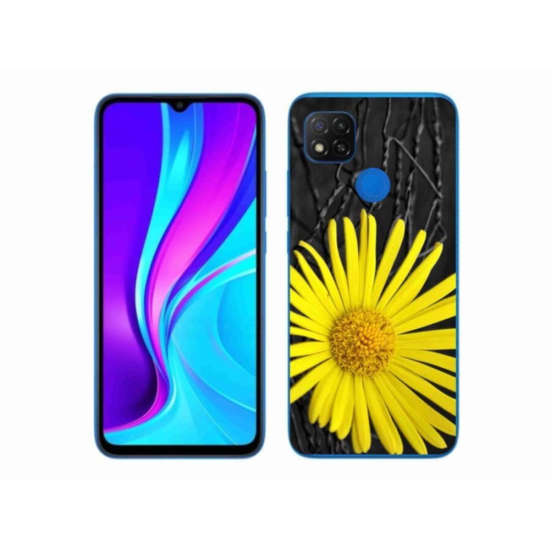Gél borítás mmCase a Xiaomi Redmi 9C-hez - sárga virág