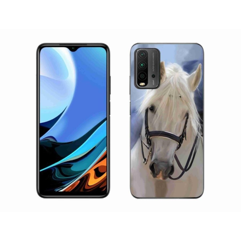 Gél borítás mmCase a Xiaomi Redmi 9T-hez - fehér ló