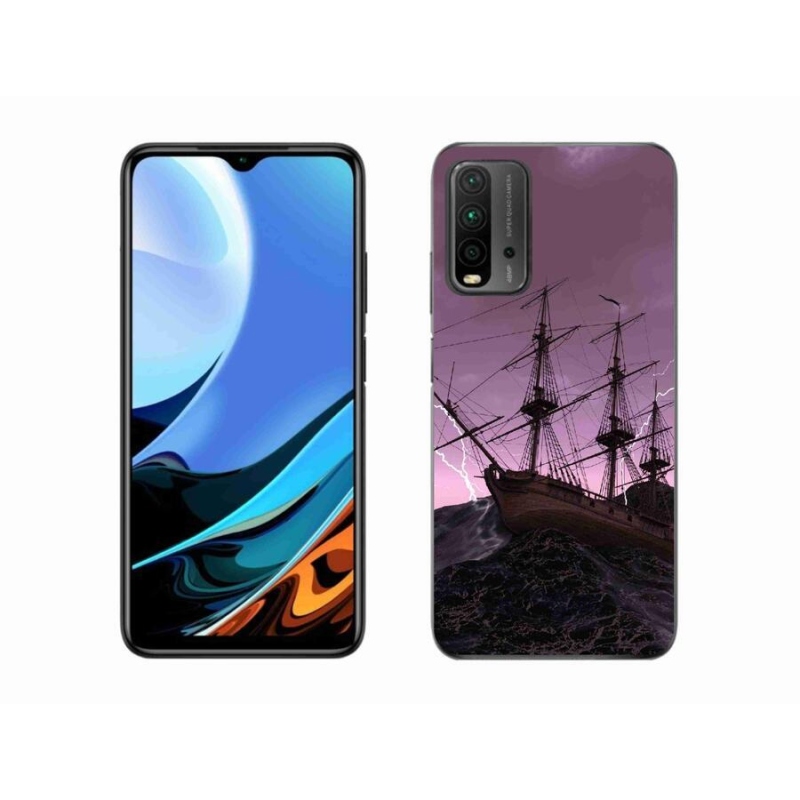 Gél borítás mmCase a Xiaomi Redmi 9T-hez - hajó a viharban