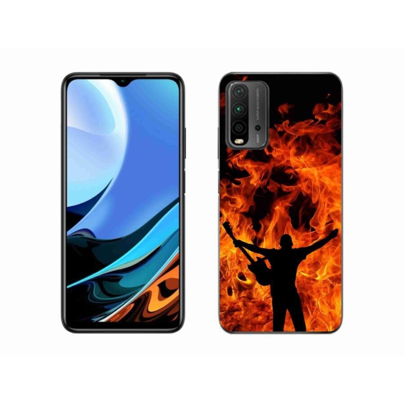 Gél borító mmCase a Xiaomi Redmi 9T-hez - zenész és tűz