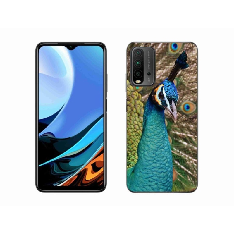 Gél borítás mmCase a Xiaomi Redmi 9T-hez - páva