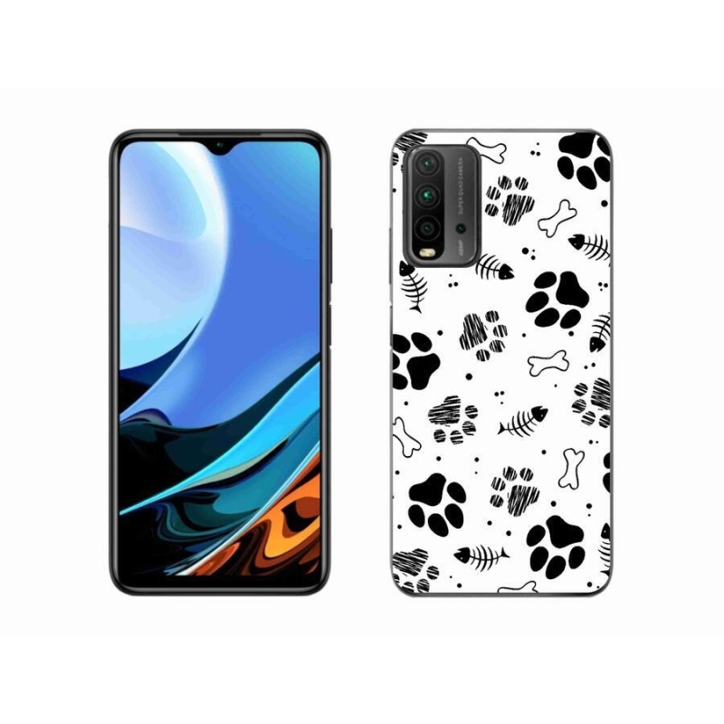 Gél borítás mmCase a Xiaomi Redmi 9T-hez - kutyamancsok 1