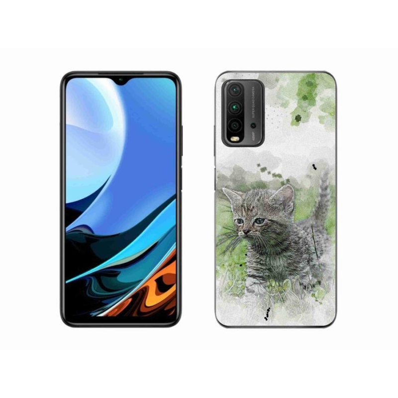 Gél borítás mmCase a Xiaomi Redmi 9T-hez - aranyos cica 1