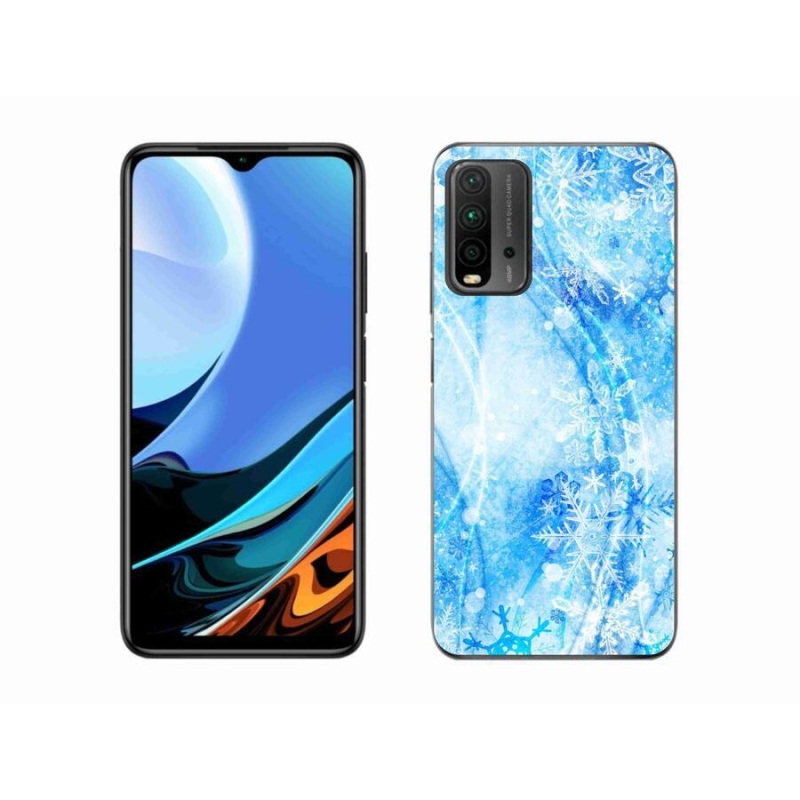 Gél borítás mmCase a Xiaomi Redmi 9T-hez - hópelyhek