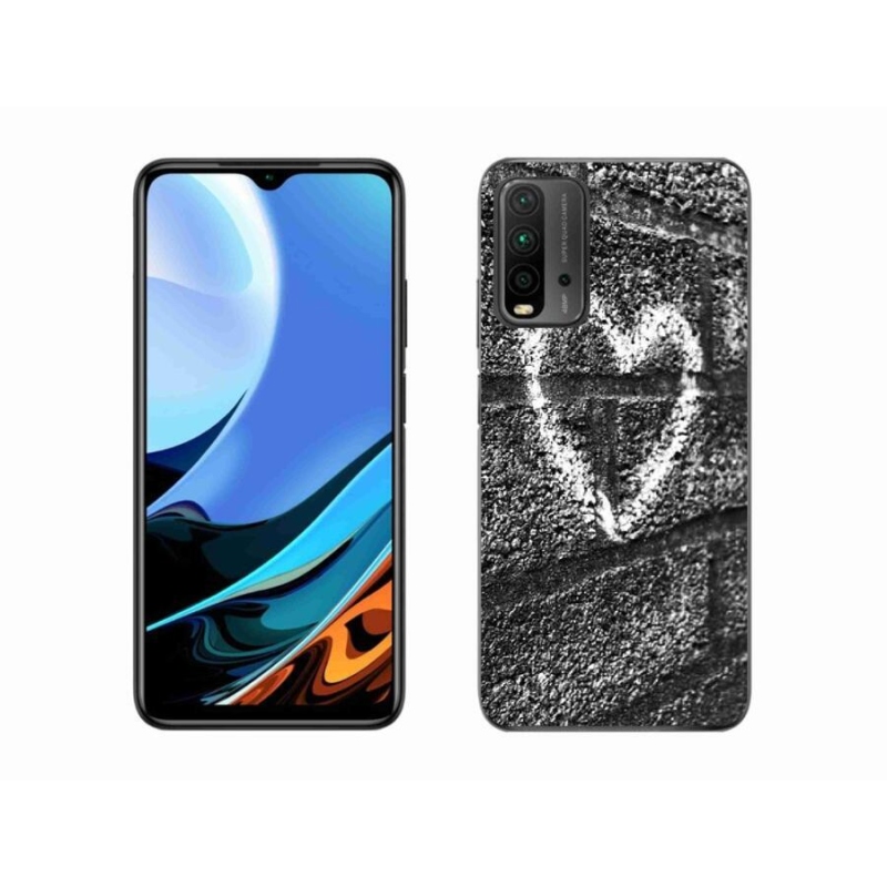 Gél borítás mmCase a Xiaomi Redmi 9T-hez - szív a falon