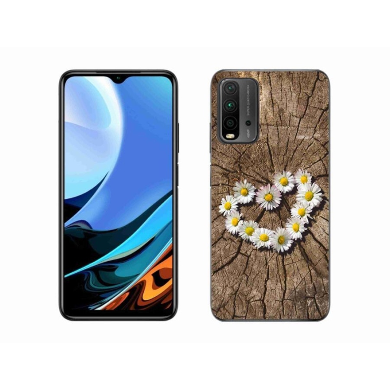 Gél borítás mmCase a Xiaomi Redmi 9T-hez - százszorszépek szíve