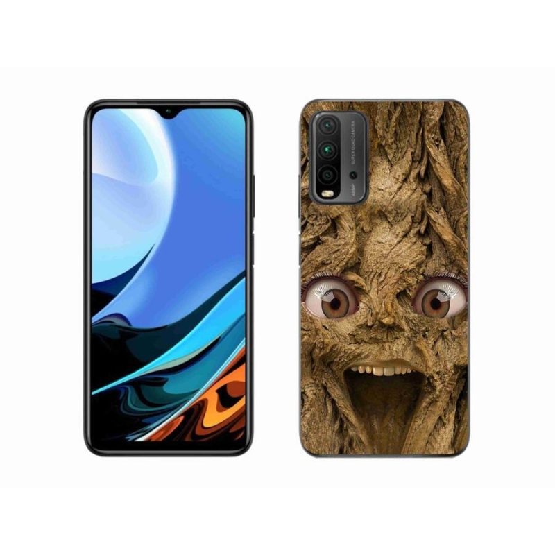 Gél borítás mmCase a Xiaomi Redmi 9T-hez - vidám fa szemekkel