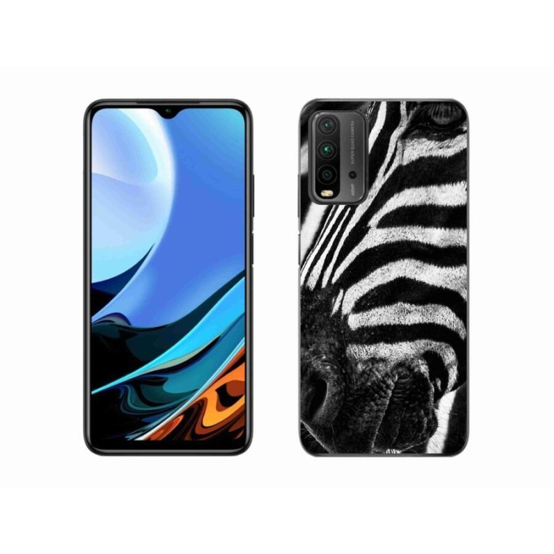 Gél borítás mmCase a Xiaomi Redmi 9T számára - zebra
