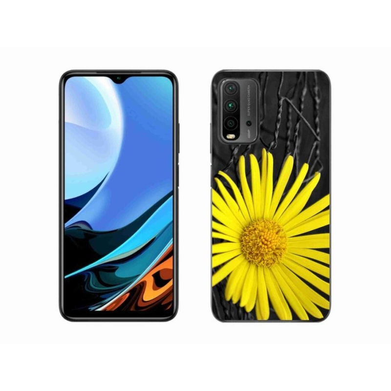 Gél borítás mmCase a Xiaomi Redmi 9T-hez - sárga virág