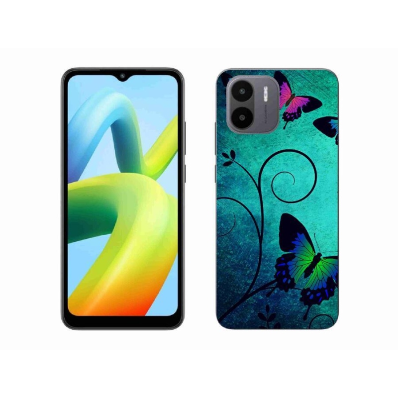 Gél borítás mmCase a Xiaomi Redmi A1/Redmi A2 - színes pillangókhoz