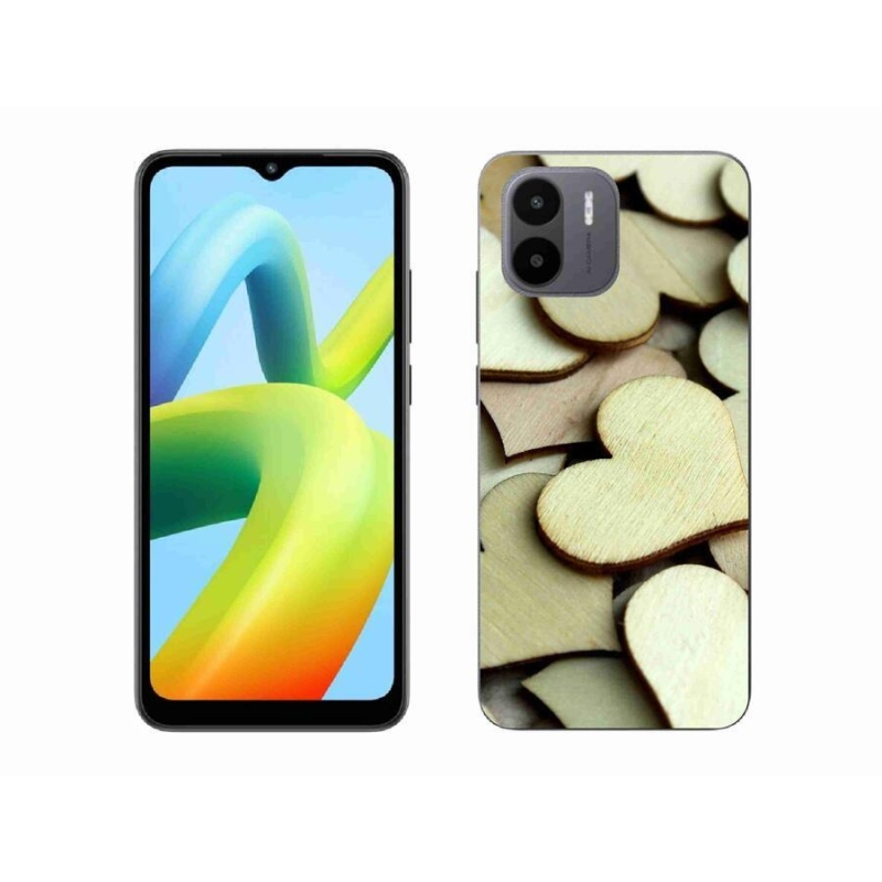 Gél borítás mmCase a Xiaomi Redmi A1/Redmi A2 készülékhez - fából készült szívek