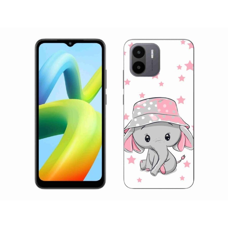 Gél borítás mmCase a Xiaomi Redmi A1/Redmi A2 - rózsaszín elefánthoz