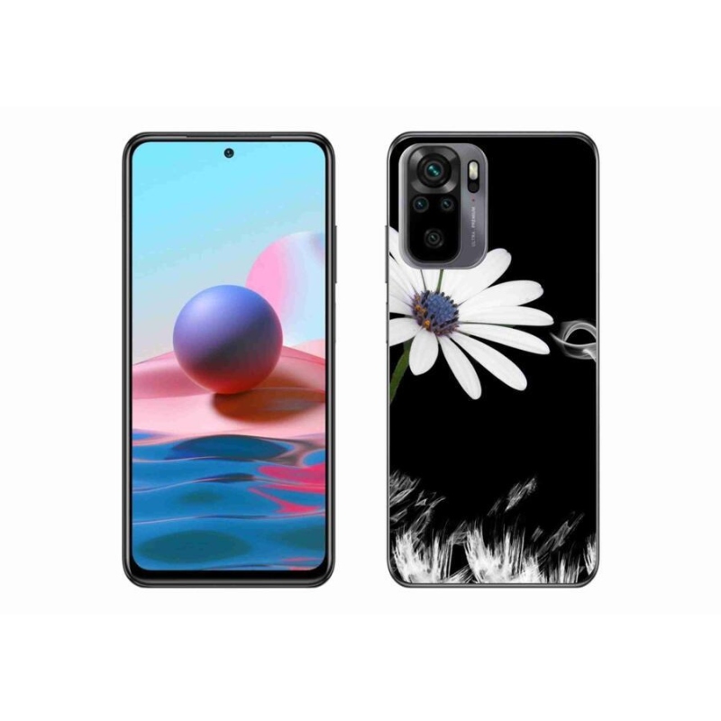 Gél borítás mmCase a Xiaomi Redmi Note 10 4G-hez - fehér virág