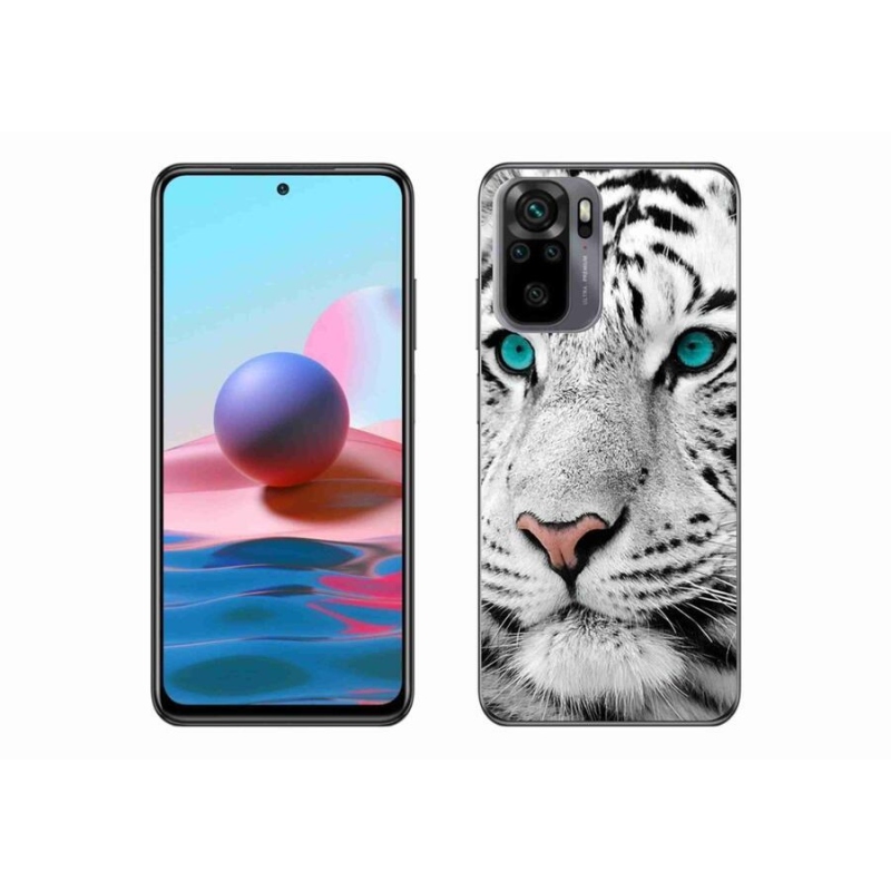 Gél borítás mmCase a Xiaomi Redmi Note 10 4G-hez - fehér tigris