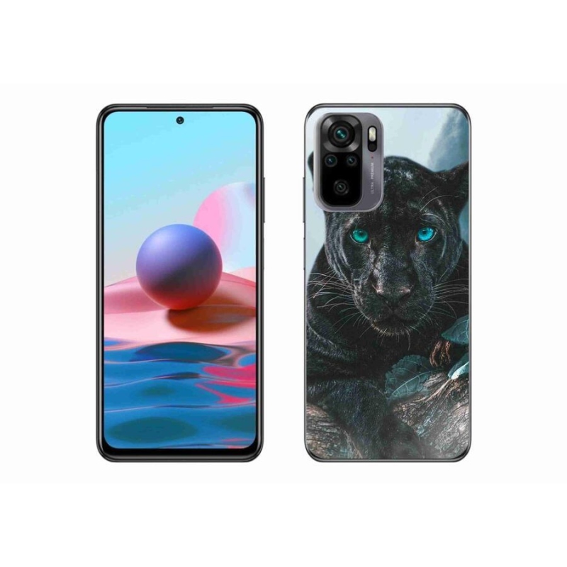 Gél borítás mmCase a Xiaomi Redmi Note 10 4G-hez - fekete párduc